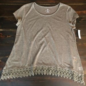 Short sleeve green top size XL